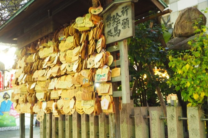 露天神社の絵馬