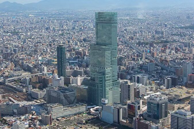 大阪マリオット都ホテルの客室からの夜景