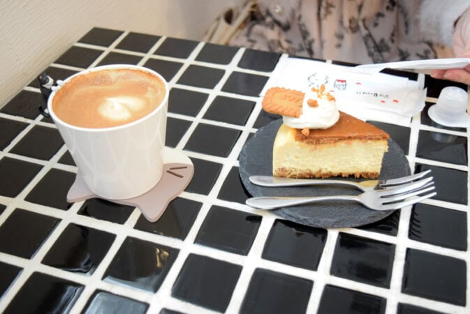 Cafe JJの手書きおしぼり