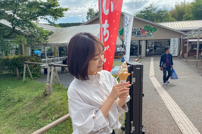 道の駅能勢くりの郷の直売・お土産コーナー