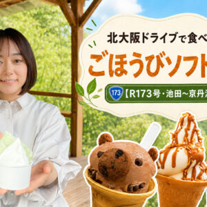 【北大阪】国道173号ドライブで食べたい！ごほうびソフト7選