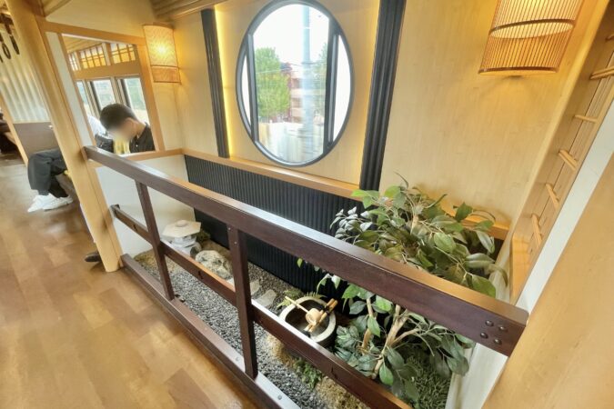 京とれいん 雅洛 5号車の坪庭