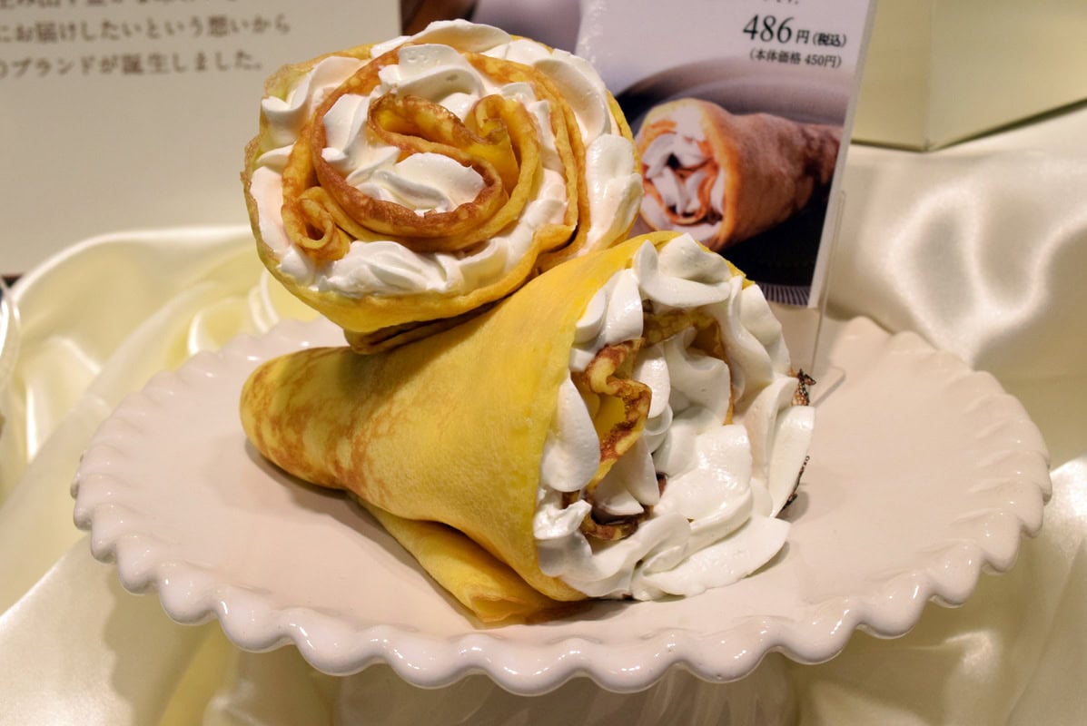 堂島ミルクの巻きたてクレープ