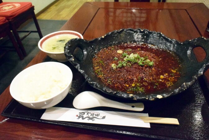 大陸風のラーズー麺ランチ